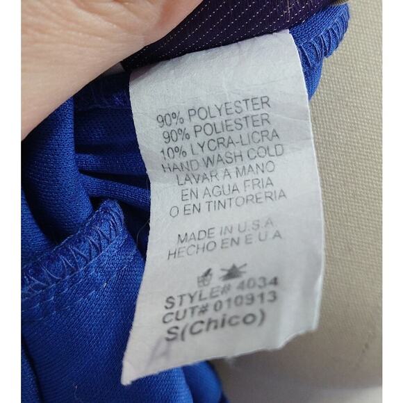 Vintage 90s Y2K Prom Dress Maxi Gown Size S Royal Blue Lace Sleeveless Formal - Picture 11 of 11